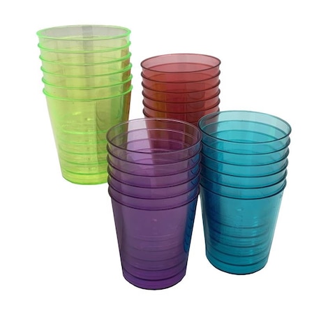 Kolorae Kolorae 1 oz Assorted Polyethylene Disposable Shot Glass KOL-0545